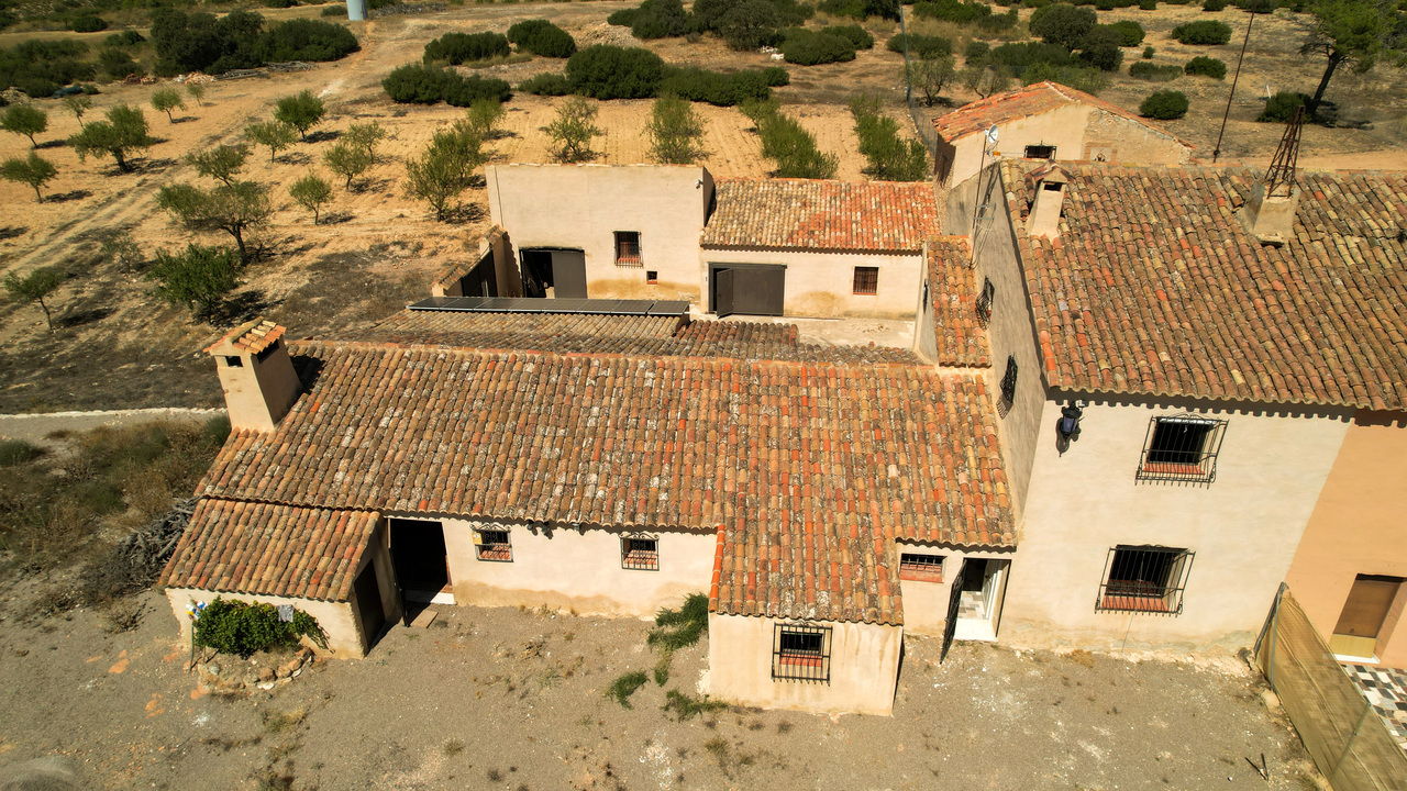 Olive Grove Estates Drone Shots Almansa Finca for sale B&B (1)