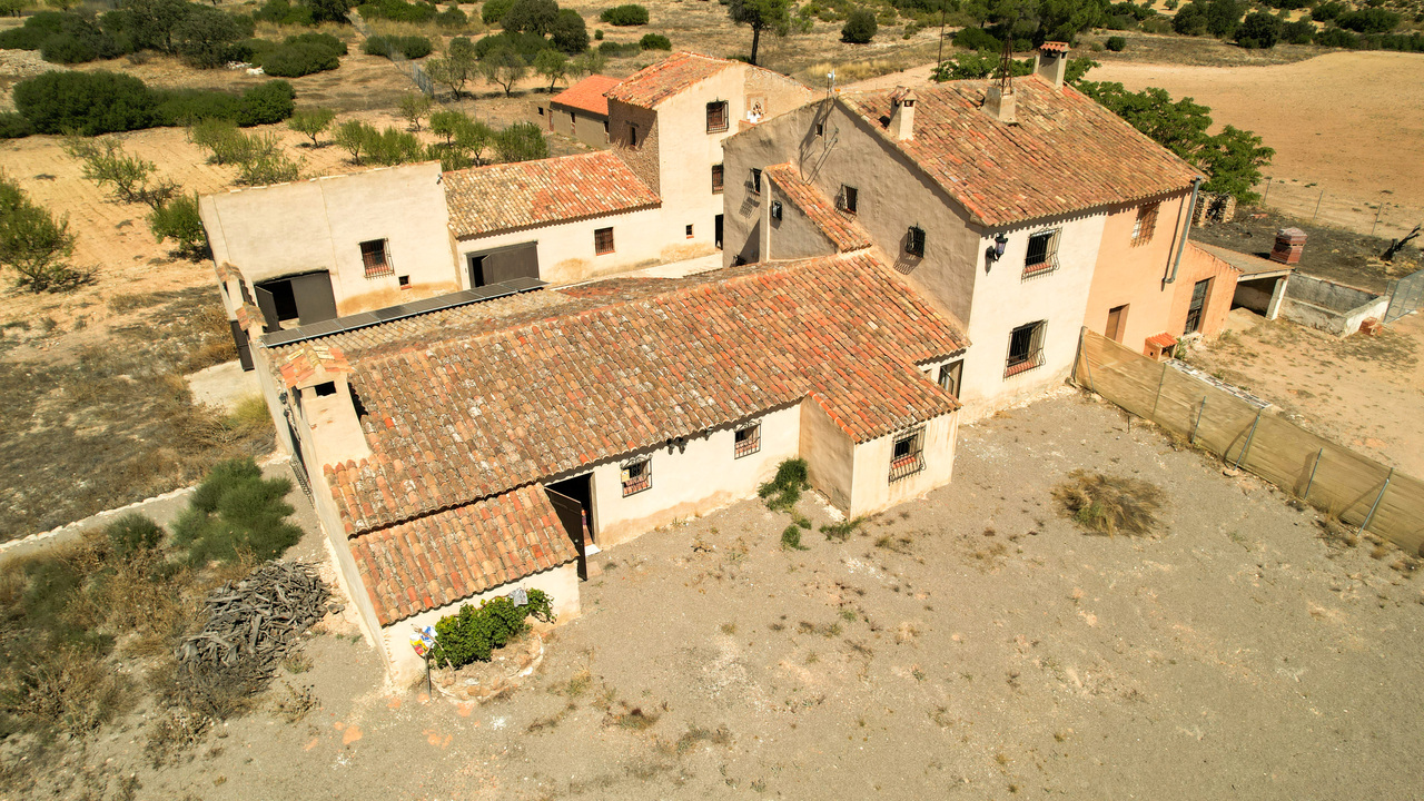 Olive Grove Estates Drone Shots Almansa Finca for sale B&B (2)