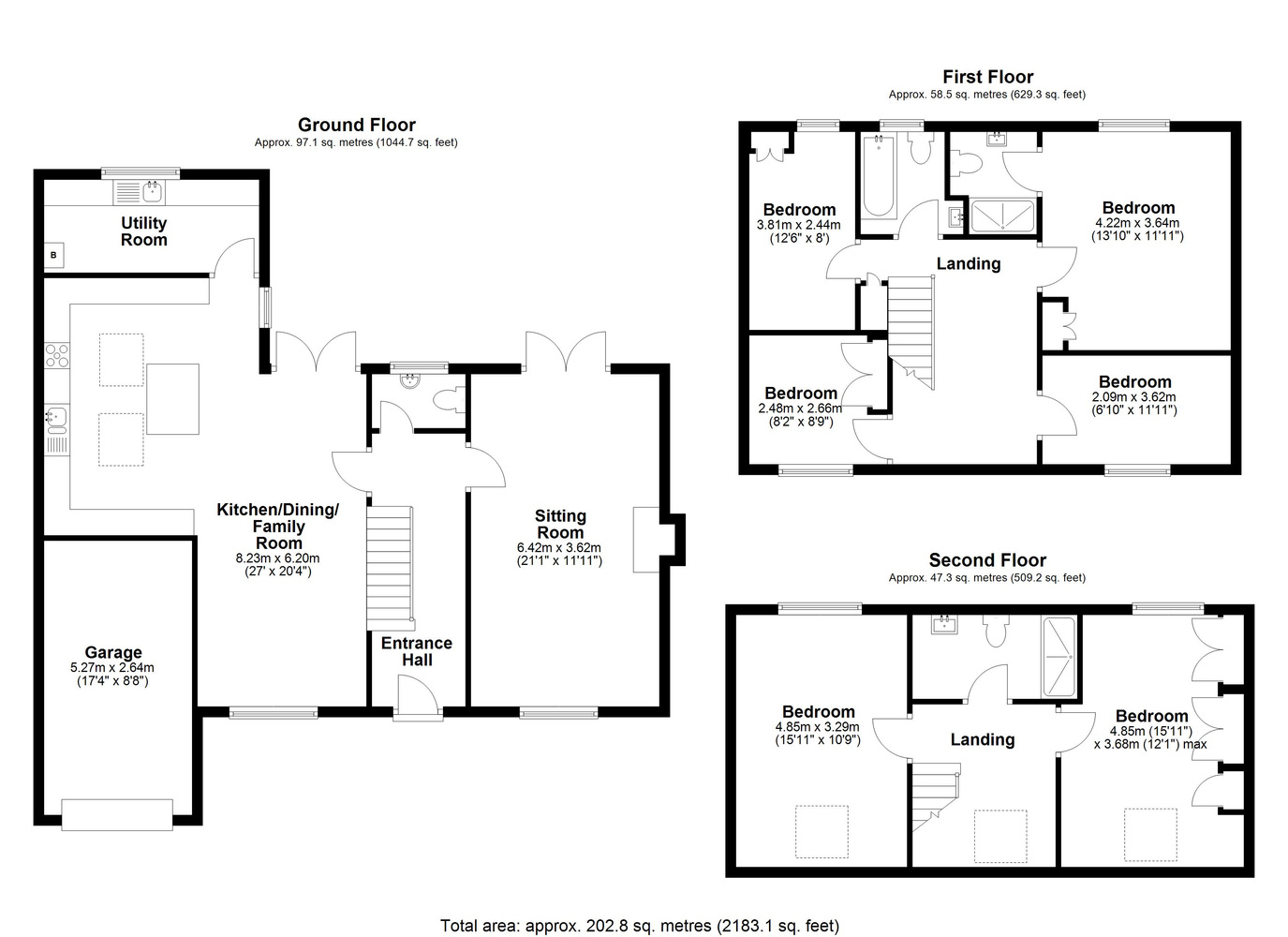 1d Ness Road, Burwell - all floors.JPG